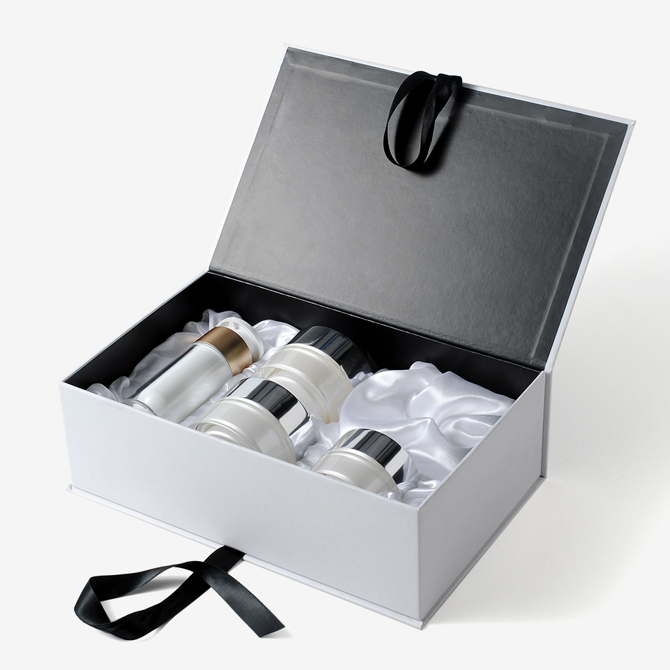 Custom luxury skincare cosmetics packaging box for cosmetics set